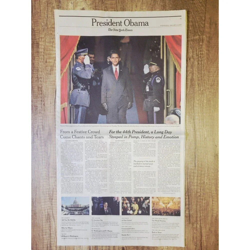 2009 Jan 21: President OBAMA Inauguration Day Special - NY Times New York
